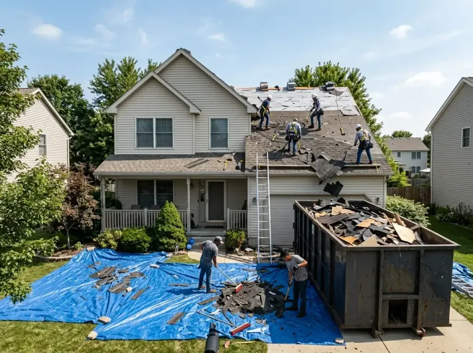 roof-replacement-debris-remova-004 — frequently asked questions, Cheapest Dumpster Rentals in Mattoon, IL